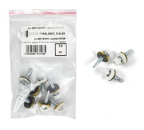 Кровельный саморез КВАДРА 5.5x25, RAL 9003 белый, сверло PT. 3, уп. 10 шт. 525900310812