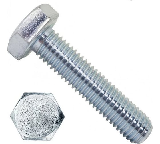 Болт Стройметиз М6x100x100 DIN 933 цинк (уп.25 кг) 010609130