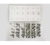 Набор шестигранных самоконтрящихся гаек Nova Bright нержавеющая сталь, 150 шт. 34207