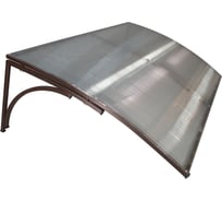 Козырёк над входной дверью ПЕТРАСВЕТ коричневый S4025-k