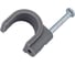 Круглая пластиковая скоба TDM ELECTRIC 10 мм, серая, 50 шт. SQ0514-0063 1