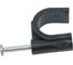 Круглая пластиковая скоба TDM ELECTRIC 16 мм, черная, 50 шт. SQ0514-0047 5