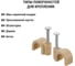 Крепеж для проводов (скоба) TDM ELECTRIC 6мм круглая пластиковая сосна упаковка 50 штук SQ0514-0091 4
