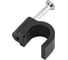 Круглая пластиковая скоба TDM ELECTRIC 7 мм, черная, 50 шт. SQ0514-0042 2