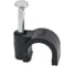 Круглая пластиковая скоба TDM ELECTRIC 7 мм, черная, 50 шт. SQ0514-0042 5