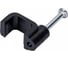 Плоская скоба TDM ELECTRIC 8 мм, пластиковая, черная, 50 шт. SQ0513-0033 5