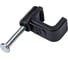 Плоская скоба TDM ELECTRIC 8 мм, пластиковая, черная, 50 шт. SQ0513-0033 3