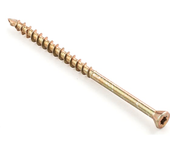 Потайной саморез для пола Гвозdeck 3.5х50, T10, 400 шт. 20413550YETXRD2 1