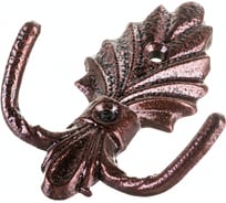 2-рожковый крючок Левша КМ-3 елочка, медн. антик У8-6519.СМ