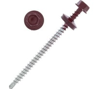 Кровельные саморезы СИМАЛЕНД 4.8x76, RAL 3005, красный, 100 шт. 4555033