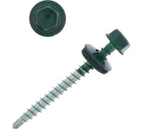 Кровельные саморезы СИМАЛЕНД 4.8x50(51), RAL 6005, темно-зелен., 150 шт. 4555030