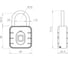 Замок навесной Fuaro умный биометрический PL-SMART-BIOMETRIC подвес 62301 2