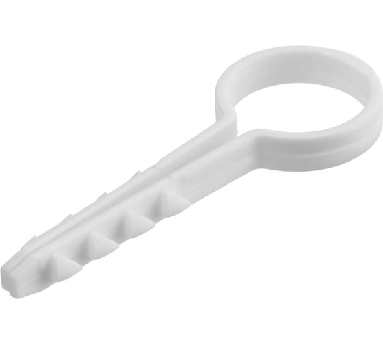 Круглый дюбель-хомут TDM 20 мм, белый, 100 шт. SQ0539-0039 1