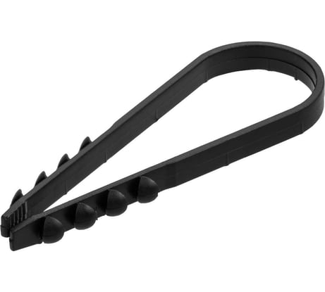 Дюбель-хомут для круглого кабеля TDM ELECTRIC ДХК-25, 19-25 мм, нейлон, черный, 100 шт. SQ0539-0006