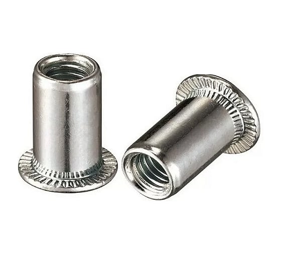 Заклепка-гайка ОПМ 110013 М 8х17 zn c цилиндр. бортиком 250 шт П0000036454