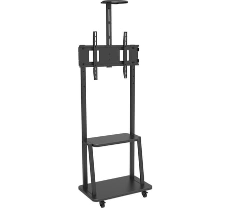 Мобильная напольная стойка для LED/LCD телевизоров VLK TRENTO STAND-F black 90162
