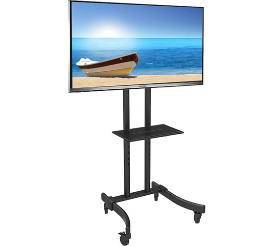 Мобильная напольная стойка для LED/LCD телевизоров VLK TRENTO STAND-C black 90160