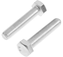 Болт с шестигранной головкой TUNDRA krep, DIN933, М12x60, к.п. 8.8, цинк, 2 шт. 7151213