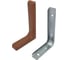 Угловая консоль Локри 183x114 мм, коричневая MOD2 183X114 BROWN SET 2PCS 1