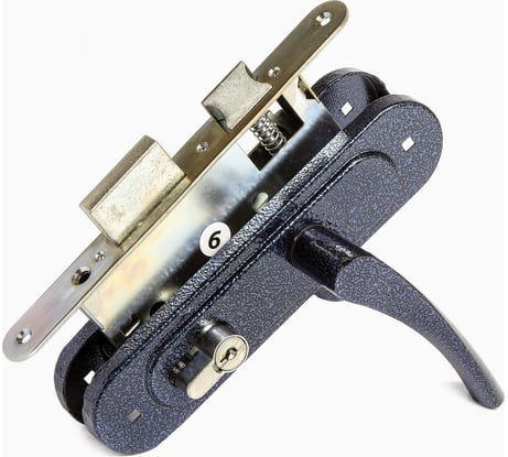 Врезной замок ПТИМАШ ЗВ4-3.07 ЗВ4-0623 синий муар А1422