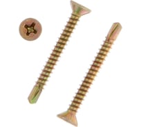 Саморезы с буром для монт. окон TUNDRA krep 3.9x35, желтый цинк, 200 шт. 7156291