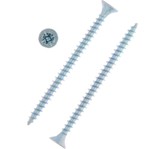 Универсальные саморезы TUNDRA krep 5.0x70 мм, цинк, 100 шт. 7156322 1