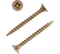 Универсальные саморезы TUNDRA krep 4.0x35 мм, желтый цинк, 200 шт. 7156361