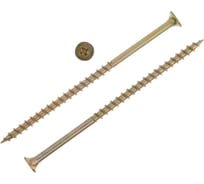 Саморез TUNDRA krep 4.8x100 мм, потай, крупная резьба, шлиц PH, желтый цинк, 1 кг 7150418