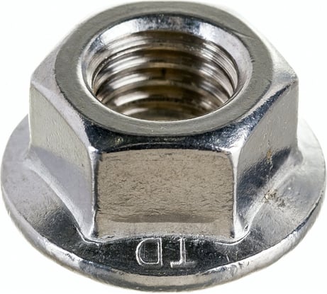 Шестигранная гайка с фланцем и насечками DINFIX DIN 6923, нерж. А2, M12, 10 шт. 00-00001931