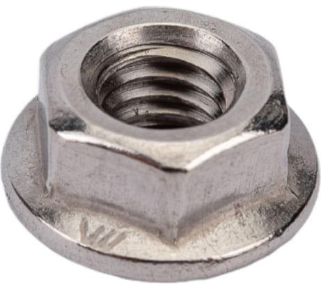 Шестигранная гайка с фланцем и насечками DINFIX DIN 6923, нерж. А2, M6, 10 шт. 00-00001928