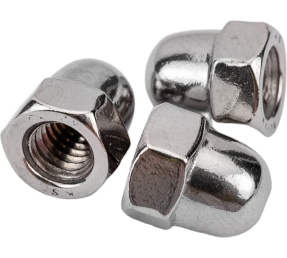 Колпачковая шестигранная гайка DINFIX DIN 1587, нерж. А2, M6, 25 шт. 00-00001924