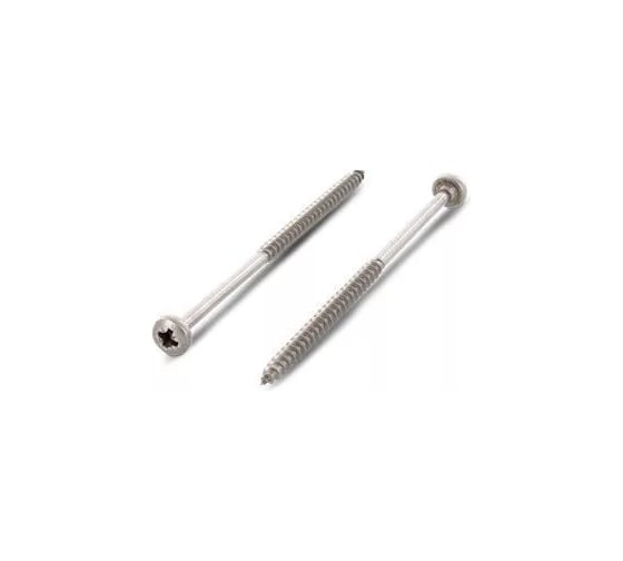 Универсальный саморез ЦКИ скругл., ART. 9048, 6x50, А2, Pz3, 100 шт. 73295 1