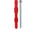 Дюбель фасадный RITTER Life NL HT 10х160 мм (нейлон красный) (шуруп кп. 8.8, оцинк.,ш/гр TORX 40) потайной борт 71011016 1