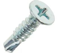 Оконный саморез Bohrer 3,9x35 потай., белый цинк, сверло, 800 шт. OWZ-3,9х35-800