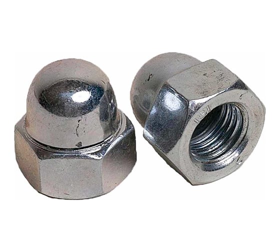 Колпачковая гайка КРЕП-КОМП нержавейка, DIN 1587, А2, М6, 500 шт. гкн6