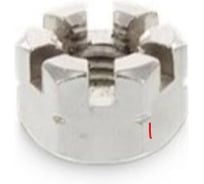 Гайка корончатая ЦКИ Глобал DIN935 М10х1 ПРОРЕЗНАЯ 8 Ц SW 17 100 шт 99185992