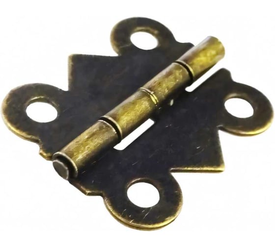 Карточная петля Левша фигурная, 15x20 мм, 2 шт., бронза У8-3919.СБ