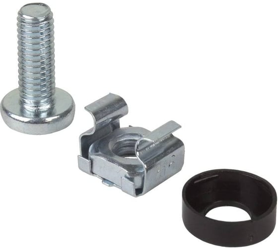 Комплект крепежа NTSS винт+шайба+гайка M6x16 черный 60штупак NTSS-M6x16(60)-BL