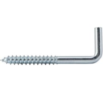 Прямоугольный Г-образный крючок цинк 5,0x80 STEELREX коробка с окном 50 шт 0130005080B400005032
