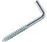 Прямоугольный Г-образный крючок цинк 5,0x80 STEELREX коробка с окном 50 шт 0130005080B400005032 2