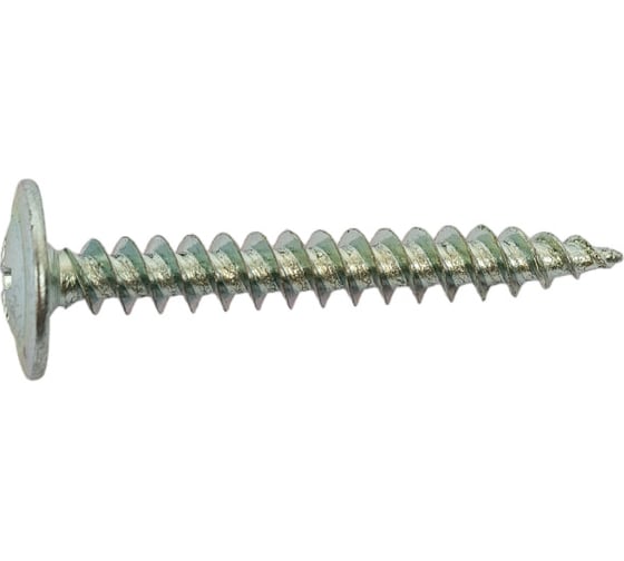 Саморез КВАДРА пресс-шайба, острый конец, 4.2x32, цинк, кор. 100 шт. 420321020100