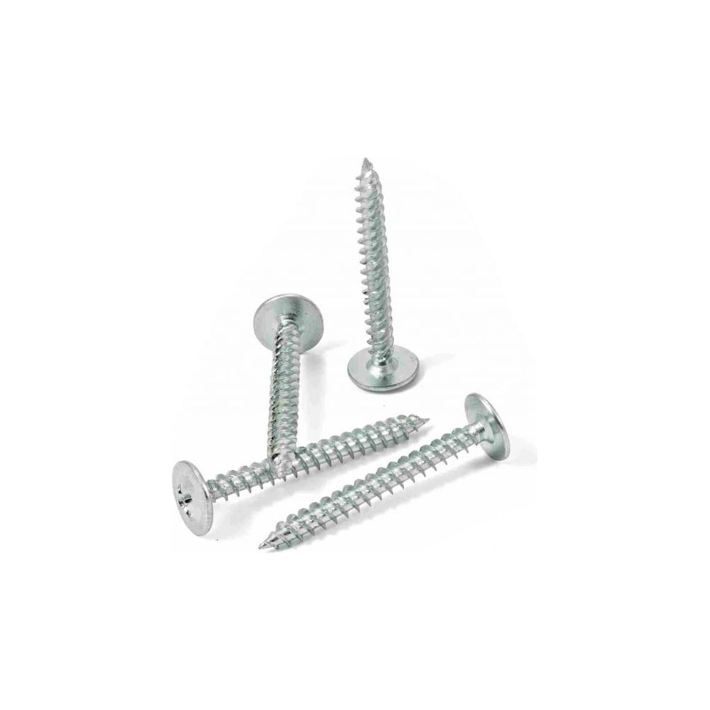Саморез КВАДРА пресс-шайба, острый конец, 4.2x25, цинк, кор. 100 шт ...