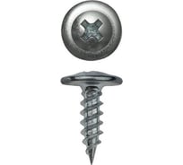 Саморез КВАДРА пресс-шайба, острый конец, 4.2x16, цинк, кop. 200 шт. 420161020200