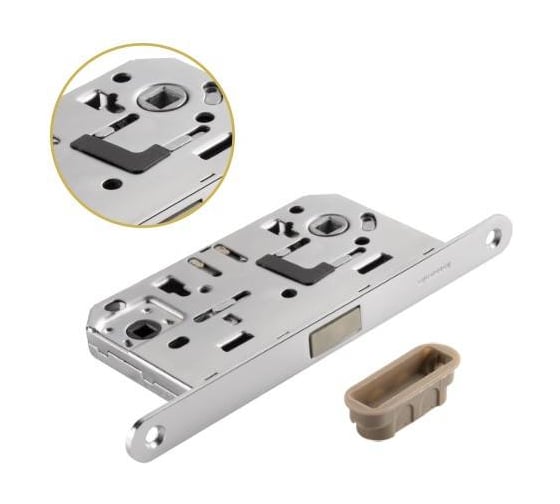Защелка ADDEN BAU WC WC-5096 MAG M.CHROME (Хром матовый) врезная магнитная межкомнатная 940002025018