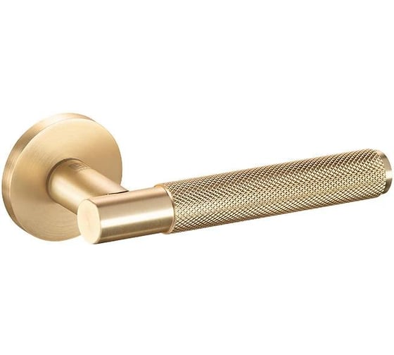 Ручка дверная BUSSARE ORLA A-32-50 W.GOLD (Валлийское золото) тонкая розетка 940002024278