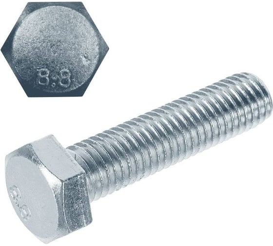 Болт КРЕП-КОМП полная резьба, цинк DIN933 4х20 пр.8,8 (25кг) бп420пр