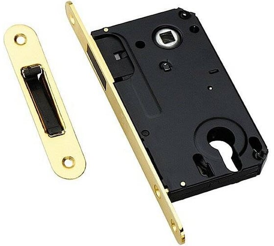 Защелка ADDEN BAU KEY-5085 MAG S.GOLD (Золото матовое/Валийское) врезная магнитная под ключевой цил 940002024012