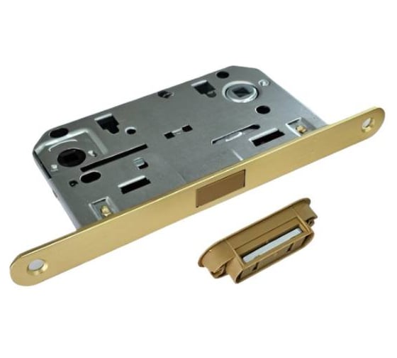 Защелка BUSSARE L5096 WC MAG W.GOLD (Вал. золото) врезная магнитная межкомнатная 940002025022