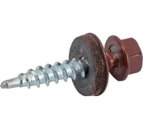 Саморез кровельный ЮпитерСталь Оксид-красный  S 4,8х38 RAL3009, 250 шт., ZJU01200