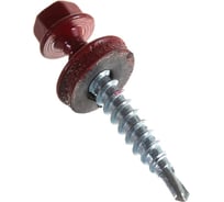Саморез кровельный ЮпитерСталь Рубиново-красный 4,8х35 RAL3003, 250 шт., ZJU01187